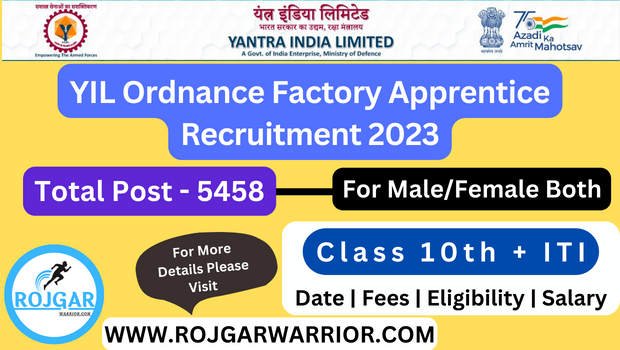 YIL Ordnance Factory Apprentice Recruitment 2023