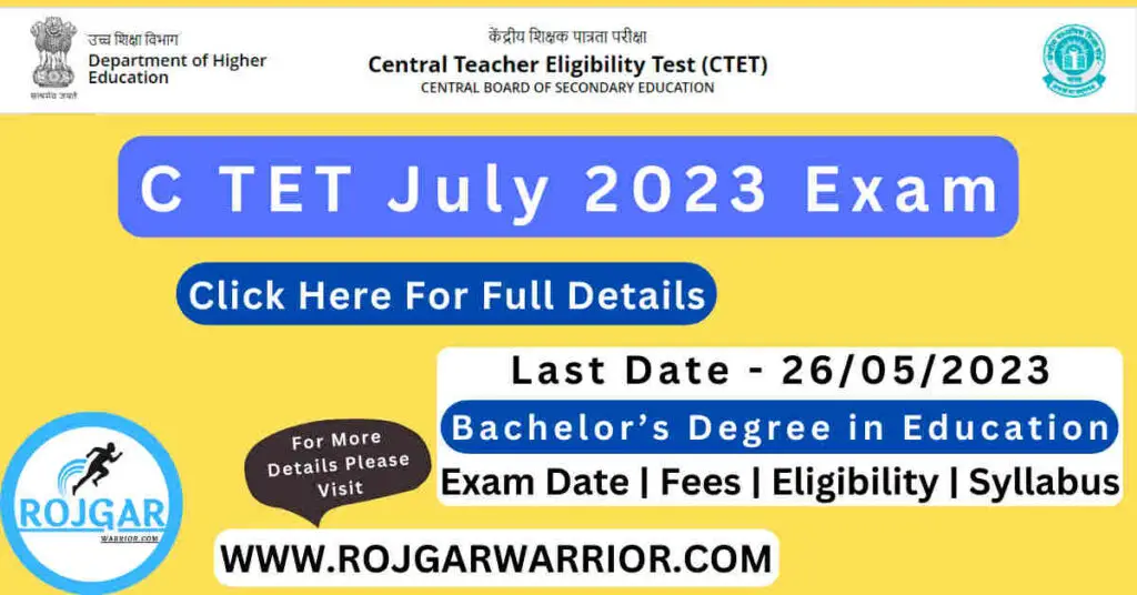 CTET July 2023 Exam