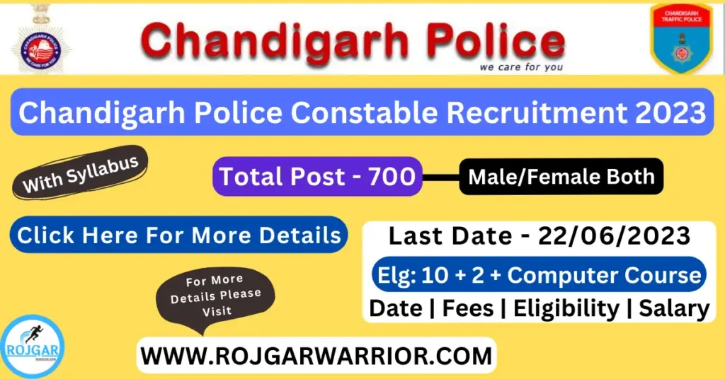 Chandigarh Police Recruitment 2023