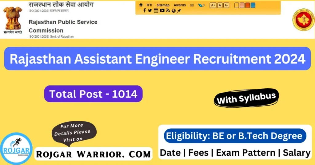 RPSC AE Recruitment 2024