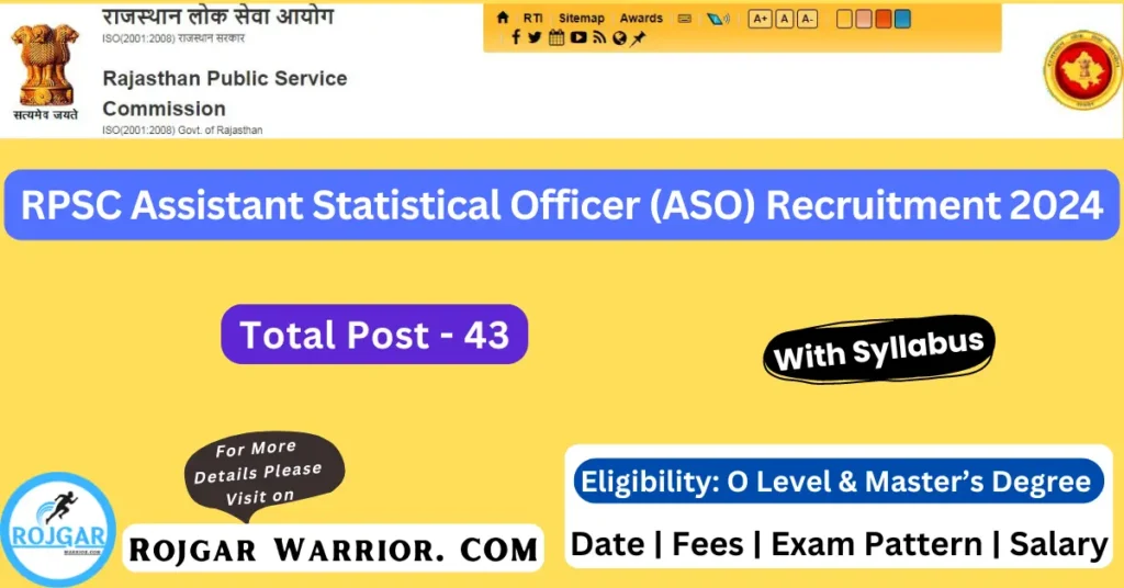 RPSC ASO Vacancy 2024