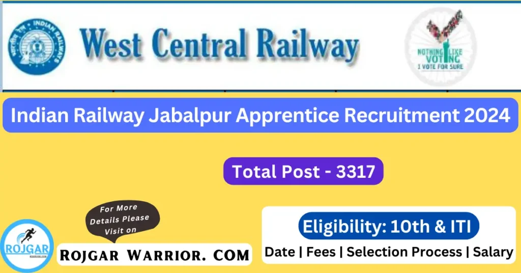 RRC WCR Apprentice Recruitment 2024