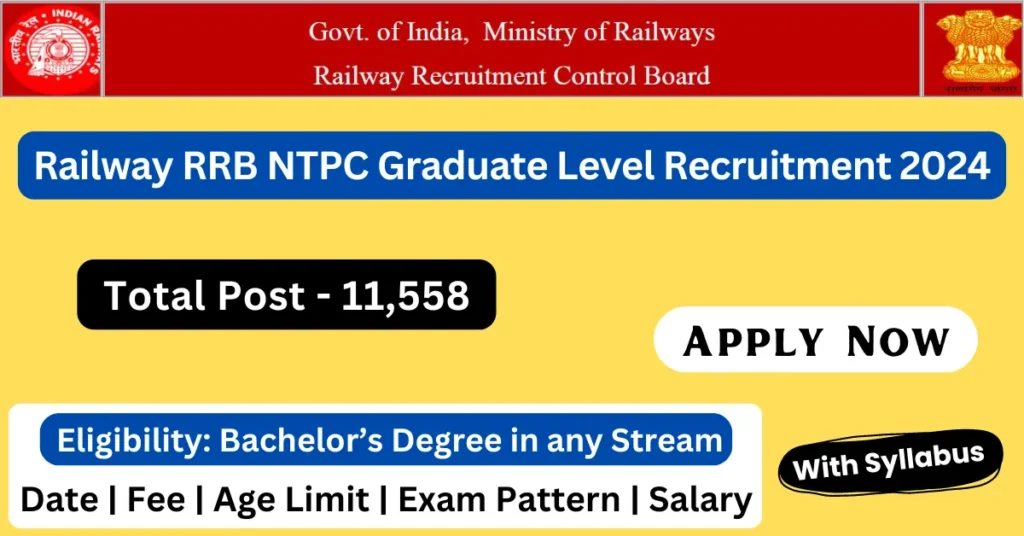 RRB NTPC recruitment 2024