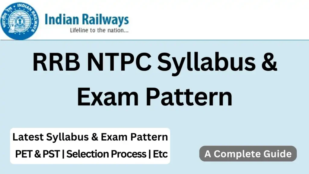 RRB NTPC Syllabus