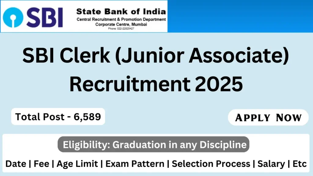 SBI Clerk Recruitment 2025