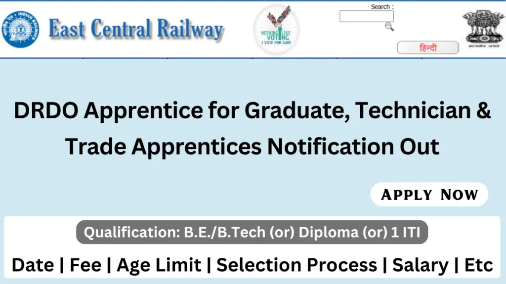 DRDO Apprentice Recruitment