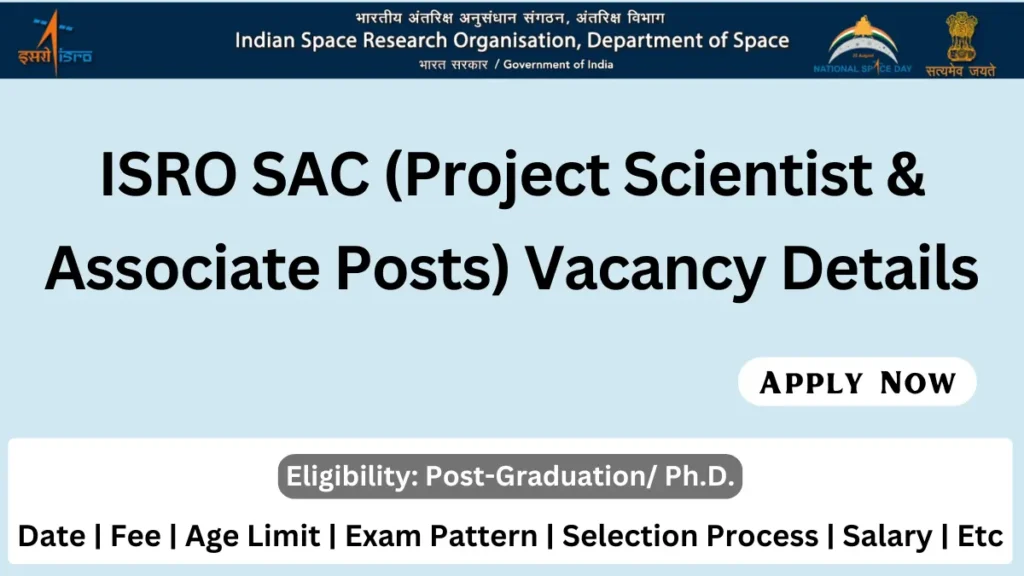 ISRO SAC Recruitment