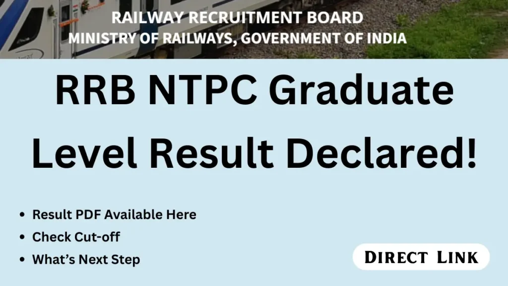 RRB NTPC Graduate Level Result