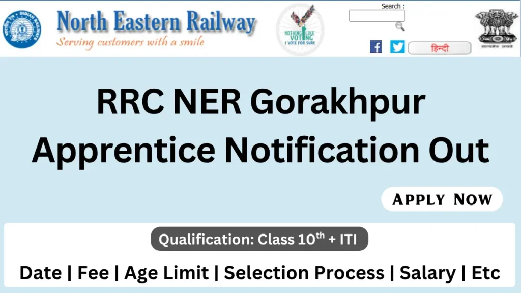 RRC NER Gorakhpur Apprentice Recruitment