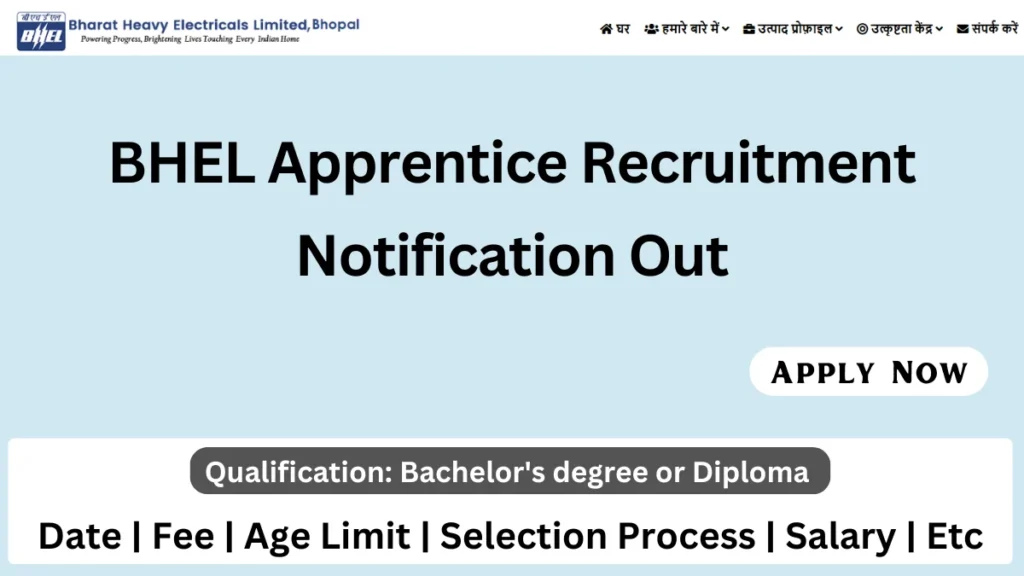 BHEL Apprentice Recruitment