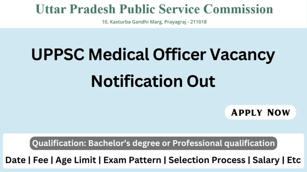 UPPSC Medical Officer Recruitment