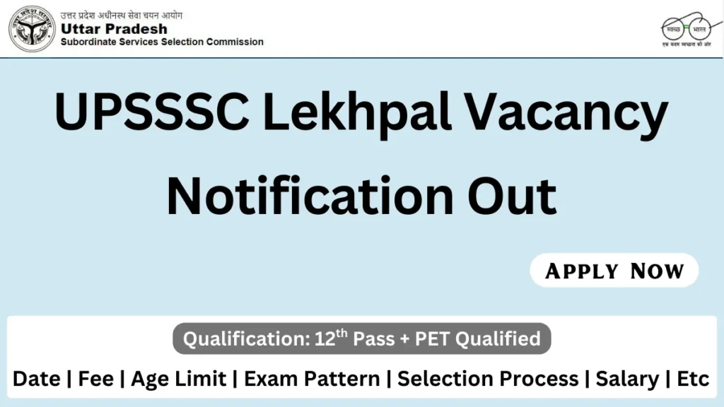 UPSSSC Lekhpal Recruitment