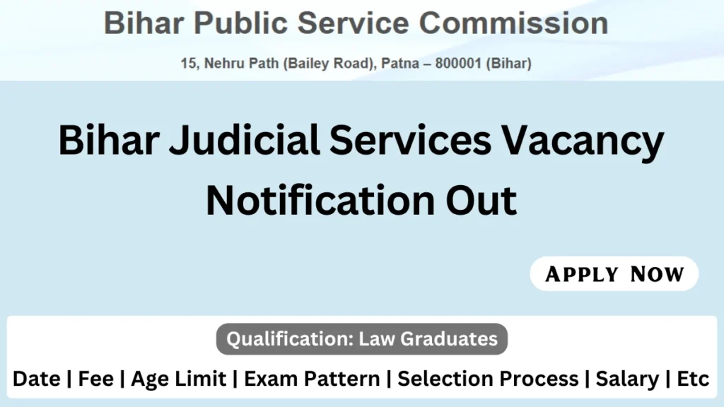 Bihar Judicial Services Recruitment